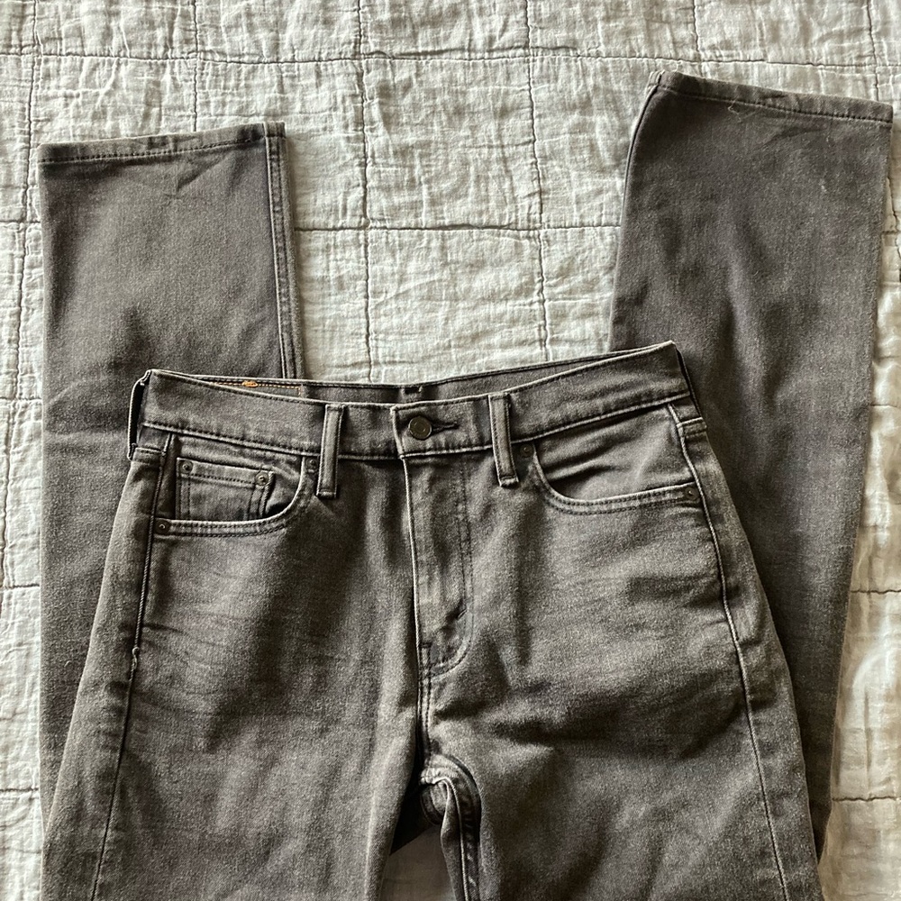 Levi’s Black Gray 513 Jeans 30x32